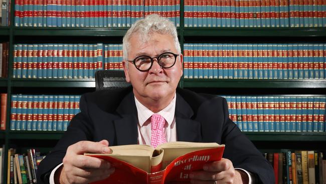 Criminal Lawyer Bill Potts in his Southport chambers. Picture: Glenn Hampson