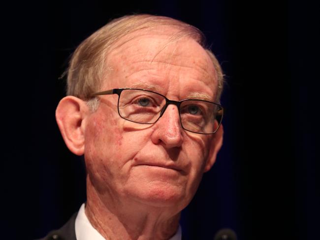 02/05/2019. AMP Chairman David Murray. AMP board members ahead of their annual general meeting held at the Concourse in Chatswood in Sydney's North. Britta Campion / The Australian