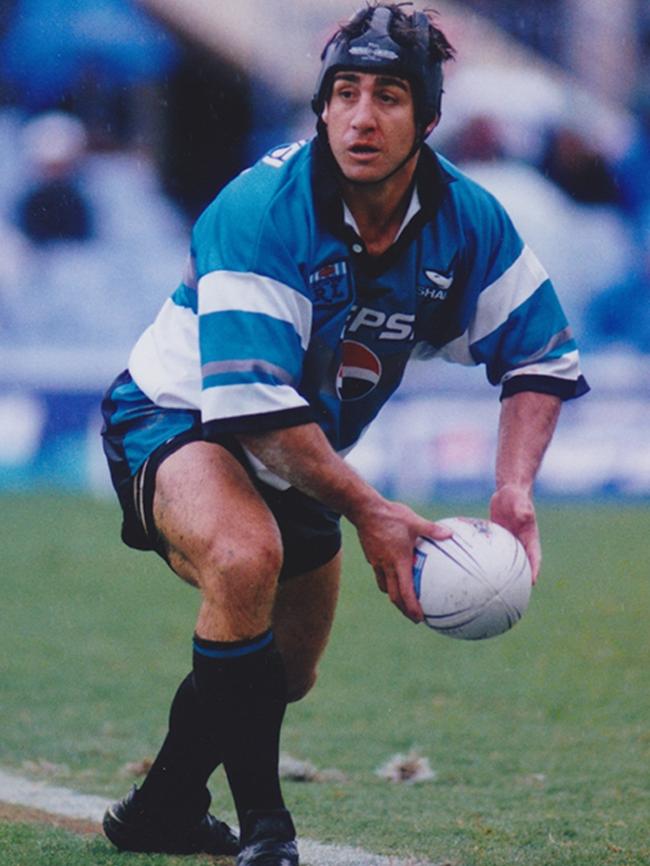 Camden pastor Paul Stevens pictured during his playing days at the Cronulla Sharks.