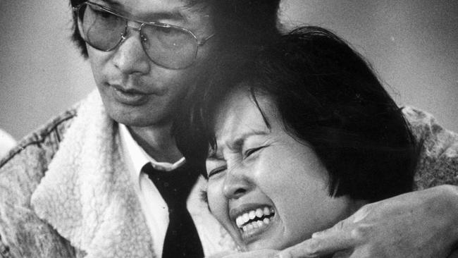 Phyllis Chan, pictured with her husband John, has always believed her feisty daughter must have defied her abductor.