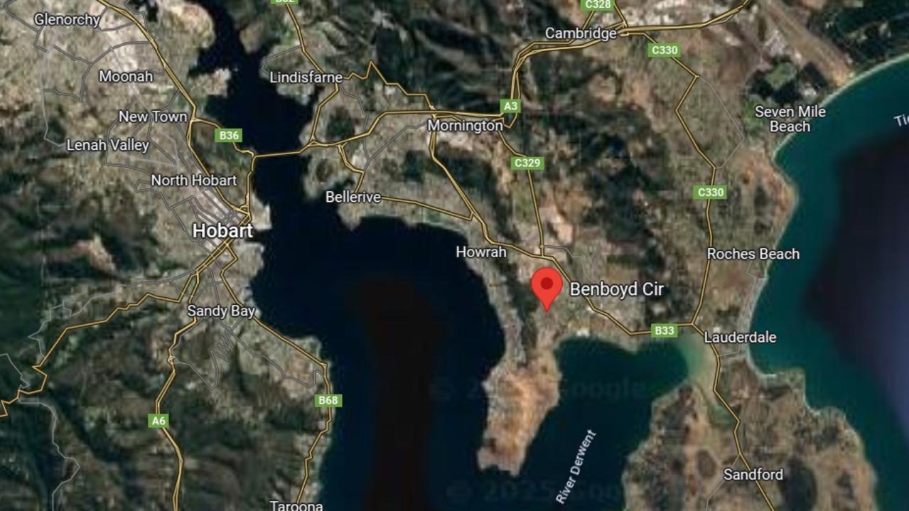 The fire struck an address at Benboyd Circle, Rokeby, in Hobart on January 19, 2024. Picture: Google Maps