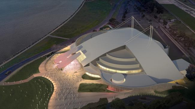 Artist’s impressions of the revamped Derwent Entertainment Centre.