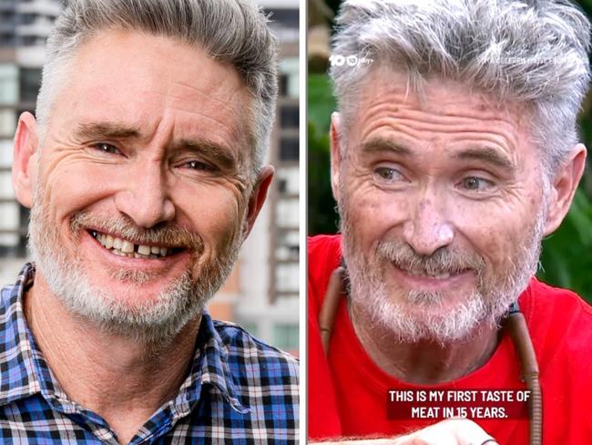 Dave Hughes before and after I'm A Celeb.