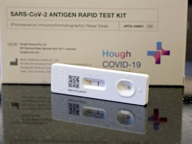 SYDNEY, AUSTRALIA - NewsWire Photos DECEMBER 31, 2021: COVID-19 rapid antigen test editorial generic stock image., Picture: NCA NewsWire / Nicholas Eagar