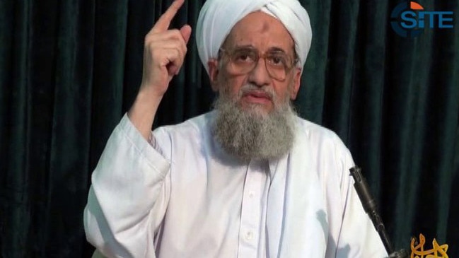 al-Qaeda leader Ayman al-Zawahiri rallies supporters in a 2011 video.