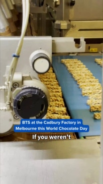 Behind the scenes at the Cadbury factory in Melbourne