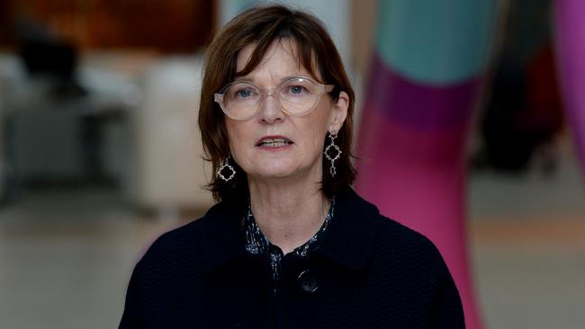 Victorian Health Minister Mary-Anne Thomas apologises to families. Picture: Andrew Henshaw