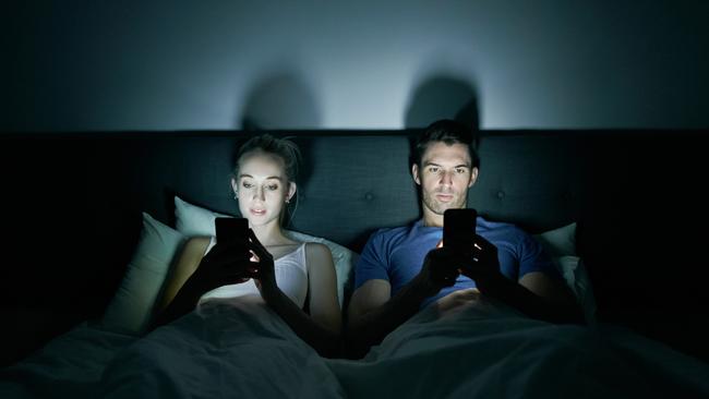 Too much screen time can hinder sleep. Picture: Istock