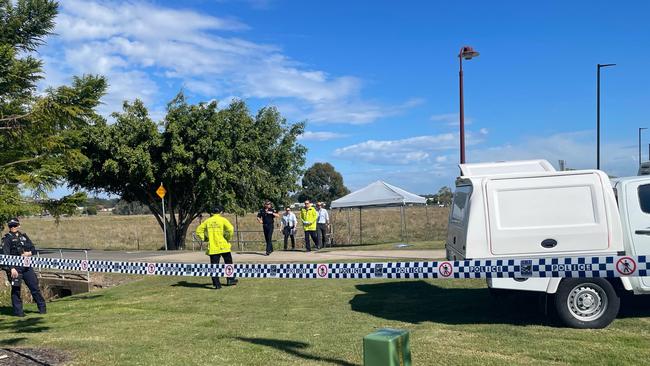 Police are investigating after a body was found near Hervey Bay's Stockland Shopping Centre on Friday. Picture: Isabella Magee