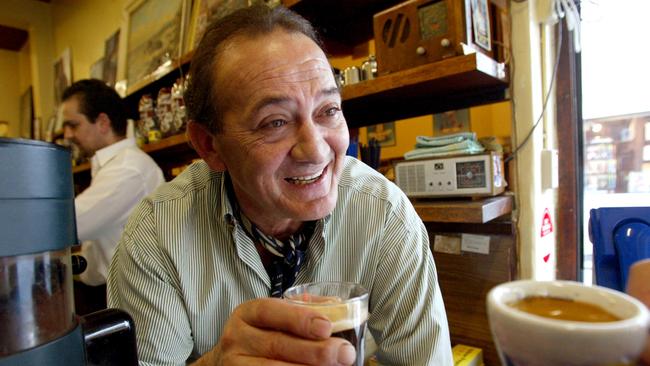 Sisto Malaspina in Pellegrini's cafe. Picture: Kelly Barnes