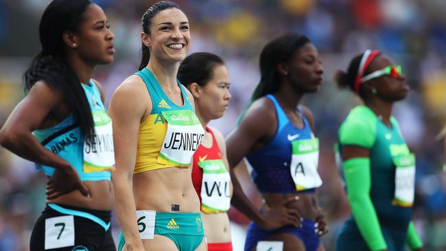 Jenneke before the race.