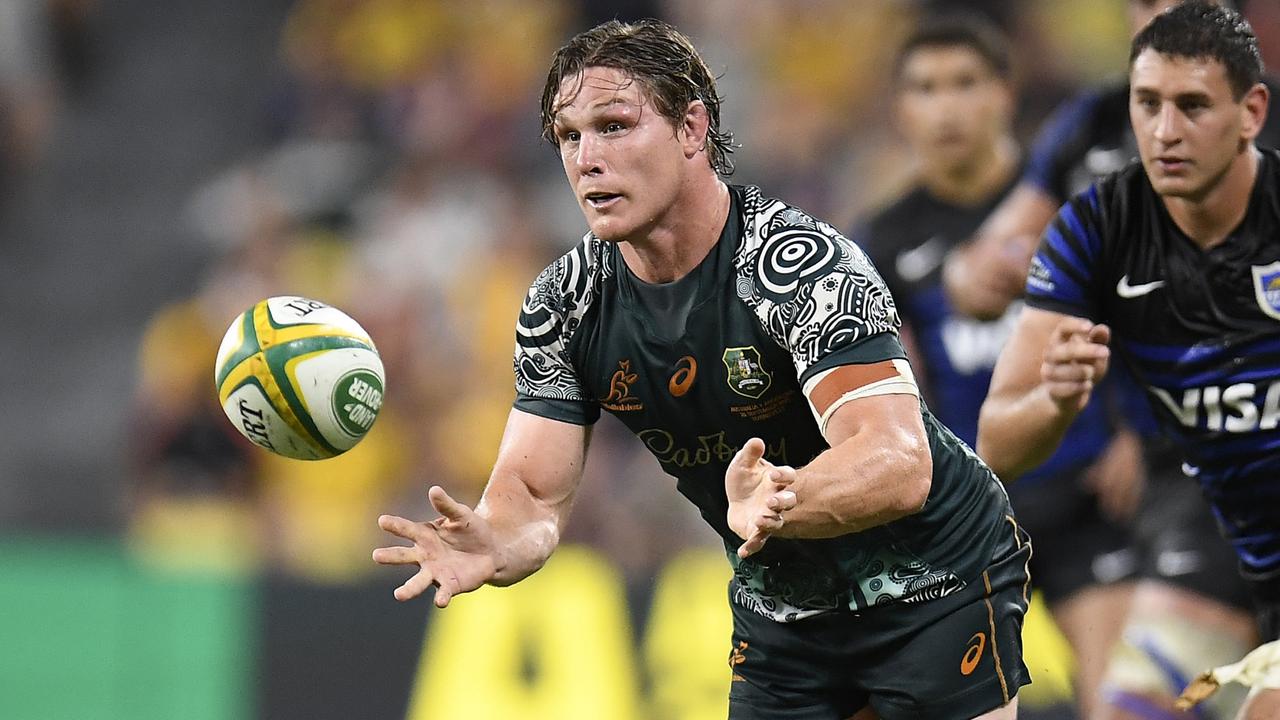 Michael Hooper guided the Wallabies to a five-game winning streak in 2021. Picture: Ian Hitchcock/Getty Images