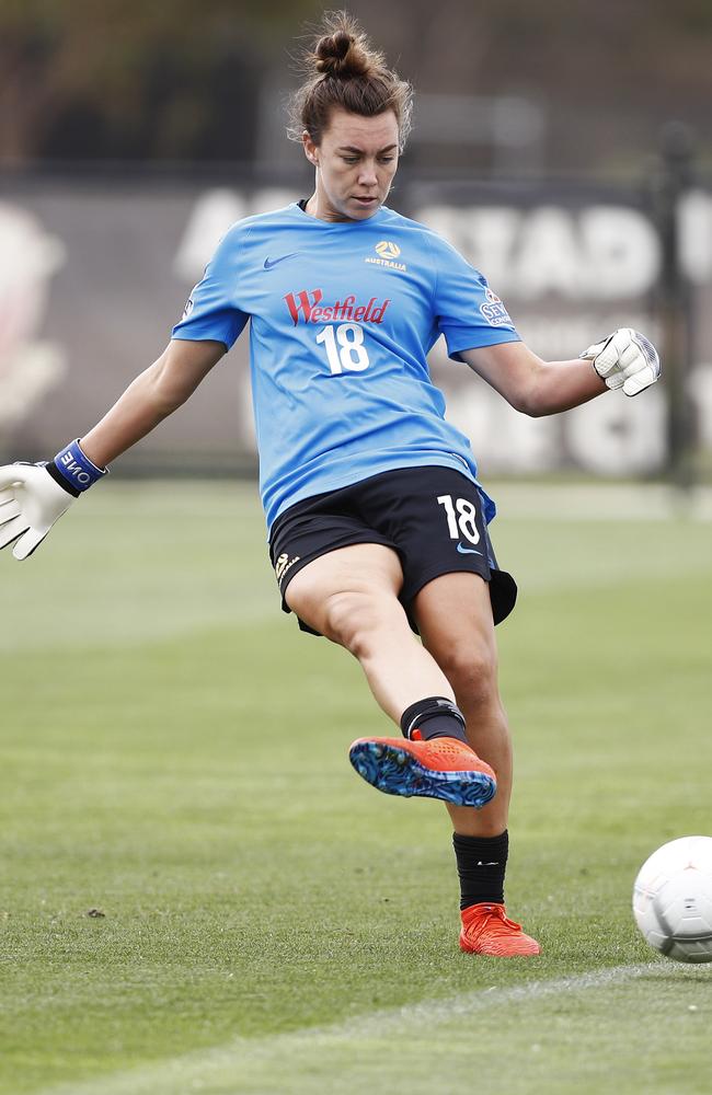 Mackenzie Arnold - Football. (AAP Image/Daniel Pockett)