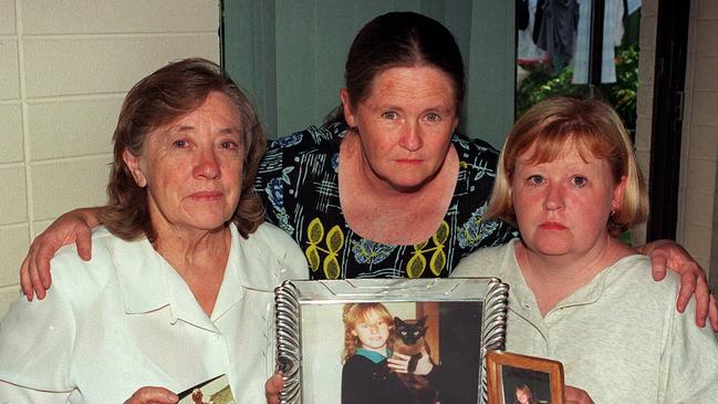 Pat Sheppard with daughters Denise and Jennifer. Picture: File.