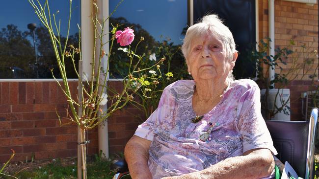 AT A LOSS: Tarcoola resident Betty Shepheard, 91, said everyone at Tarcoola, residents and staff, are in complete disbelief over the council’s decision to close the aged care facility. Pic: Peta McEachern