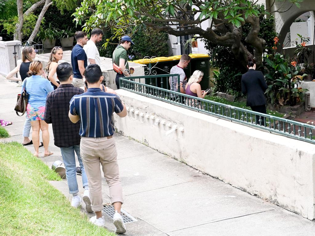 (File image) High demand at a rental inspection in Sydney’s eastern suburbs. Picture: NCA NewsWire / Jeremy Piper