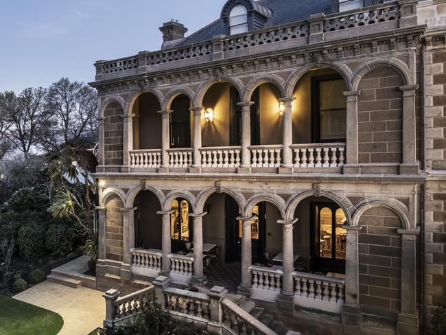 The Lenna of Hobart built in the 1800s, is a perfectly preserved example of the Italian Renaissance style of architecture. For TasWeekend travel story.