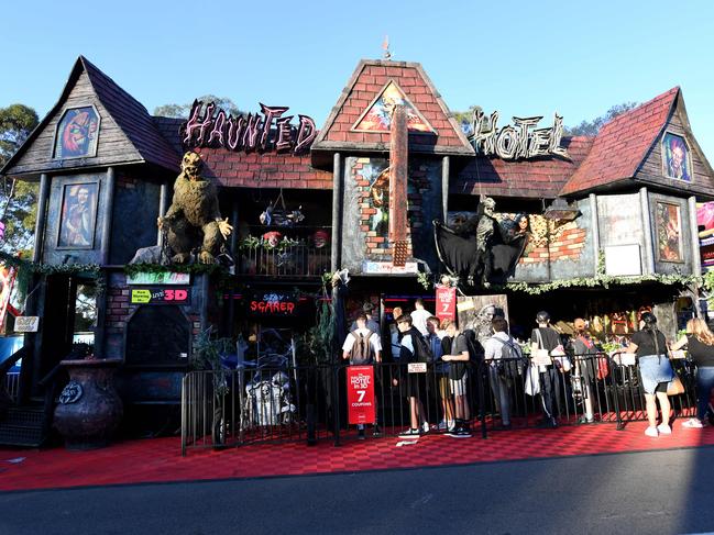 The Haunted Hotel is back at this year’s Royal Easter Show. Picture: Tracey Nearmy