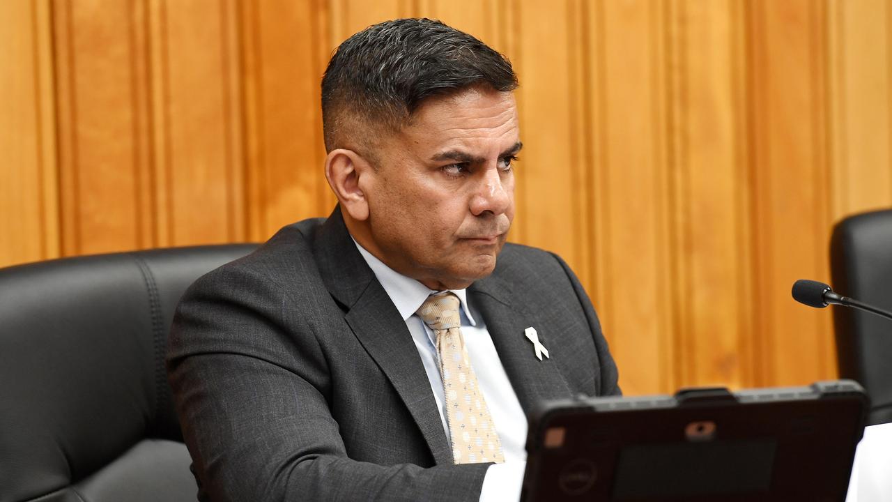 Ex-chief executive Prins Ralston at a Townsville City Council meeting. Picture: Shae Beplate.