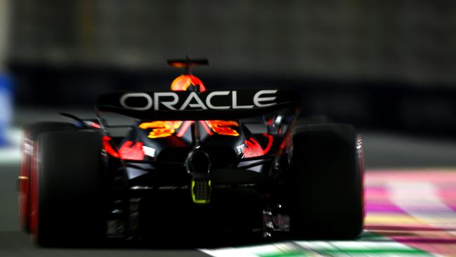 Max Verstappen clocked a best lap in one minute 29.603 seconds to outpace two-time champion Alonso’s Aston Martin by 0.208 seconds. Picture: Getty Images