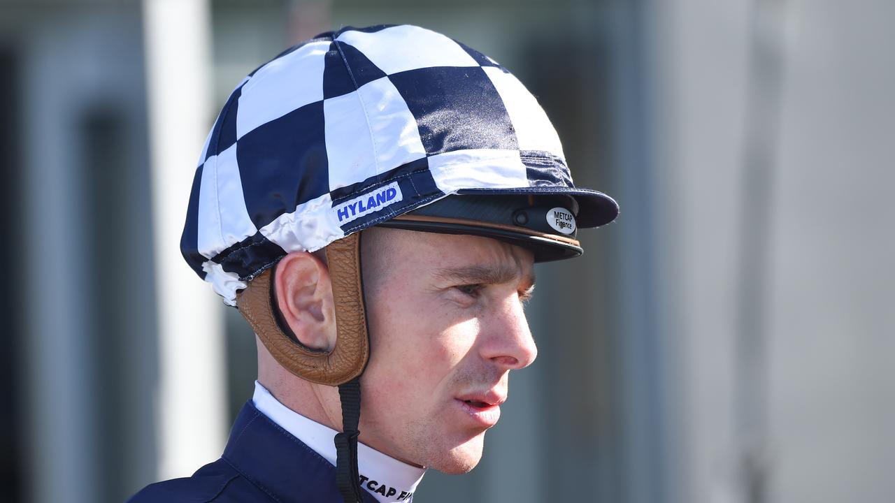 Melbourne Cup-winning jockey Jye McNeil will ride promising filly Glint Of Hope in the Robert Taranto Handicap at Caulfield. Picture : Racing Photos via Getty Images.