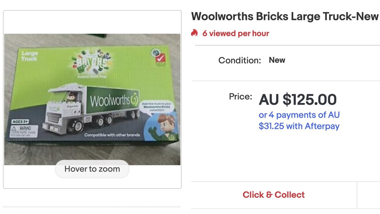 Fuming shoppers have expressed disappointment at Woolworths Bricks items being resold on eBay and Facebook Marketplace.