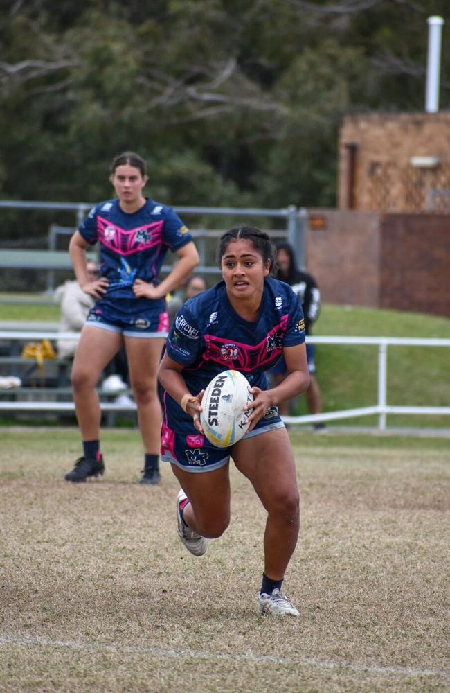 Mabel Park's Delilah Eliu will represent her school in the Titans School League Girls Cup against Ipswich State High School. Picture: Leonie Key