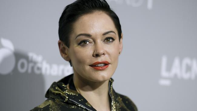 Stars have come out in support of Rose McGowan after she was suspended from Twitter. Picture: Richard Shotwell/Invision/AP
