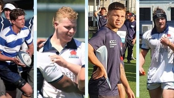 Some of the teenage schoolboy rugby stars ready to make a mark.