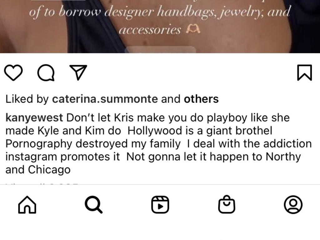 Kanye West hit out at Kris Jenner in the posts.