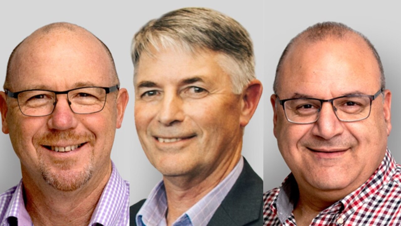 The Wilmar Sugar senior leadership team: head of sugar and renewables Shayne Rutherford, CEO Bernard Duignan and chief operating officer Paul Gregory.