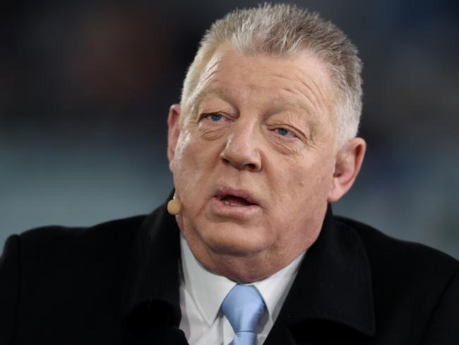 SYDNEY, AUSTRALIA - JUNE 08:  Commentator and General Manager of the Canterbury-Bankstown Bulldogs Phil Gould looks on during game one of the 2022 State of Origin series between the New South Wales Blues and the Queensland Maroons at Accor Stadium on June 08, 2022, in Sydney, Australia. (Photo by Mark Kolbe/Getty Images)