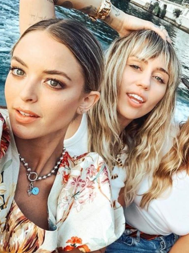 Miley Cyrus and Kaitlynn Carter. Picture: Instagram