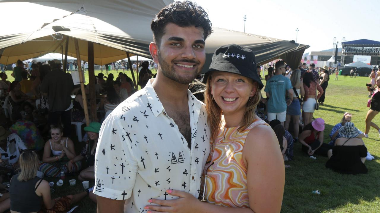 Jess Everson and Jared Chand at Grass is Greener 2022. Picture: Peter Carruthers