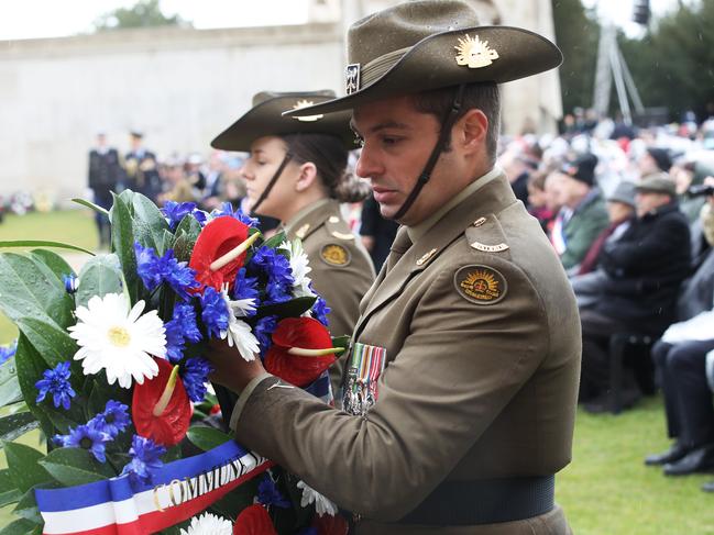 The traditional 5.30am service at the Australian National Memorial in Villers-Bretonneux, France, was axed without public consultation. Picture: Ella Pellegrini