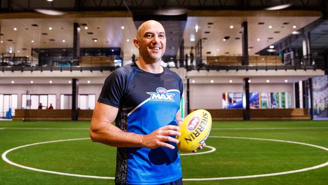 James Podsiadly inside the AFL Max facility next to Adelaide Airport. Picture: Matt Turner