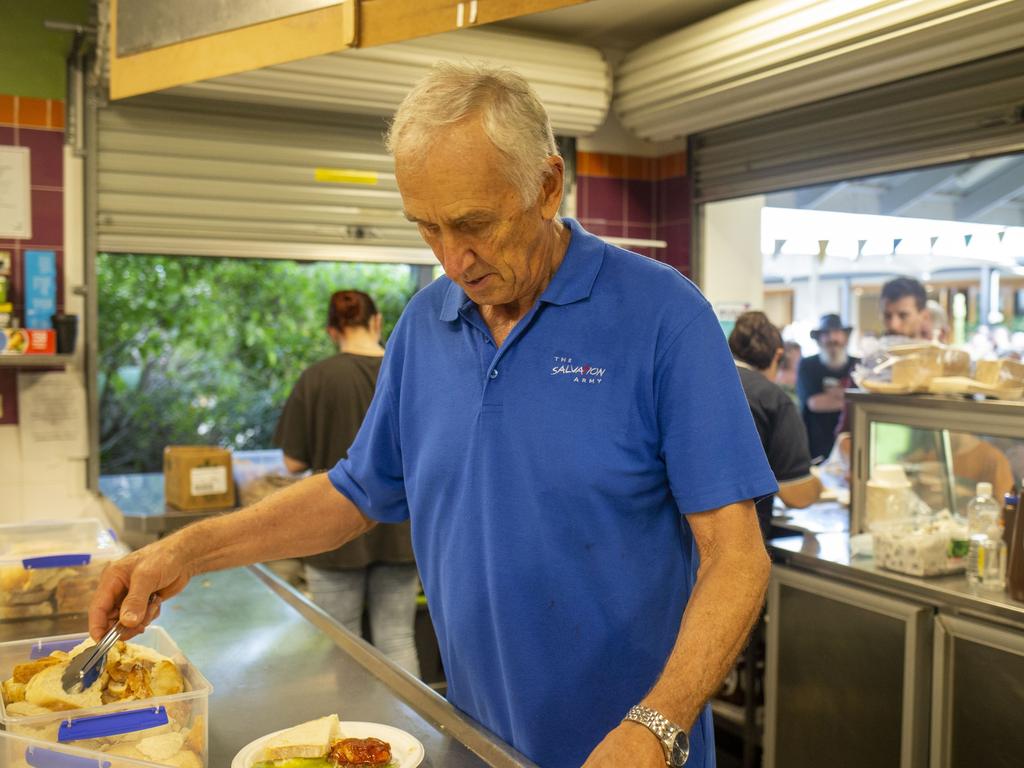 Evacuees, emergency crews and volunteers in Lismore were able to get a meal from the Salvation Army after the flooding disaster this week. Picture: Brendan Beirne/Salvation Army/supplied