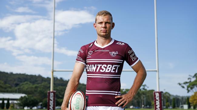 Manly Sea Eagles NRL star Tom Trbojevic is another debutante on this year’s Power 100 list. Picture: Tim Hunter.