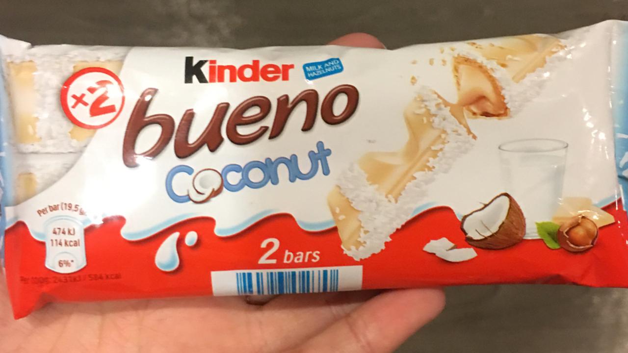 Kinder Bueno Coconut is FINALLY available in Australia