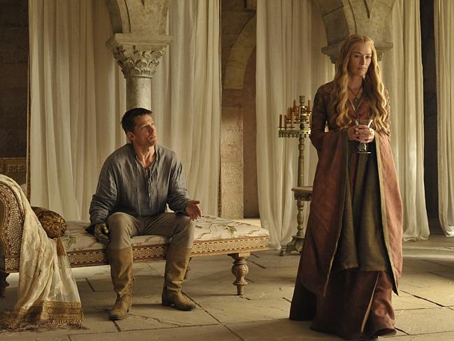 Nikolaj Coster-Waldau with Lena Heady as Cersei Lannister in Game of Thrones.