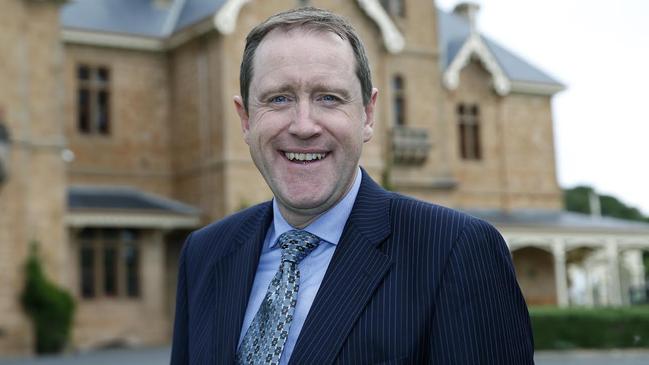 Scotch College principal John Newton. The school is one that will have its funding cut.