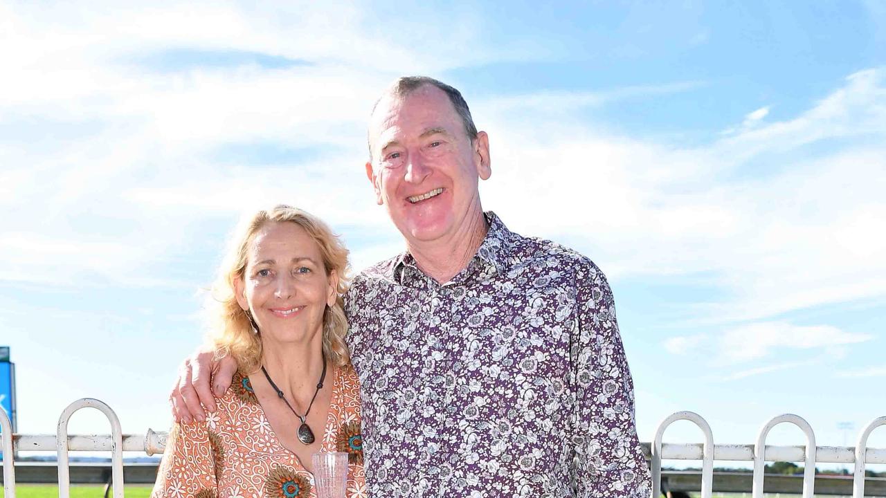 Jill and David Hughes at Coast to Coast Raceday, Corbould Park. Picture: Patrick Woods.