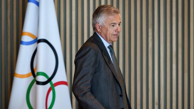 International Olympic Committee (IOC) Vice-President, Juan Antonio Samaranch Salisachs of Spain, arrives for the opening of a meeting of the executive board at the IOC. Picture: Fabrice Coffrini/AFP