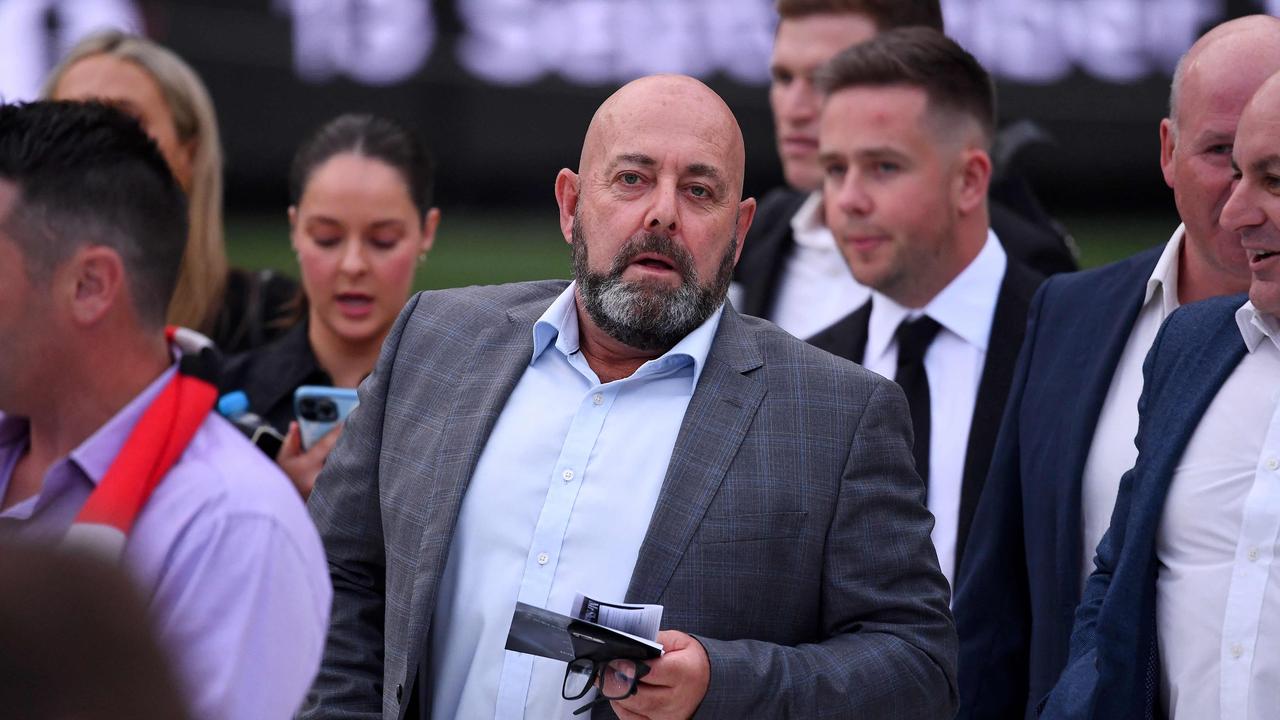 It’s understood the death of Shane Warne prompted Lehmann, pictured at the Aussie cricket great's memorial service, to knock back the England job. Picture: AFP