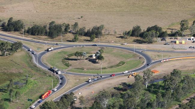 The crash happened near the Yeppen Crossing on the southern approach to Rockhampton which was recently upgraded. Photo Chris Ison / The Morning Bulletin.