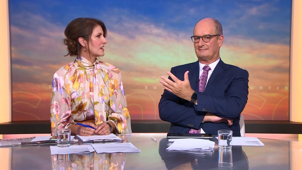 Sunrise presenter Kochie has taken aim at a "stupid" blood donation rule that's stopped him and his children from donating. Picture: Supplied/Sunrise