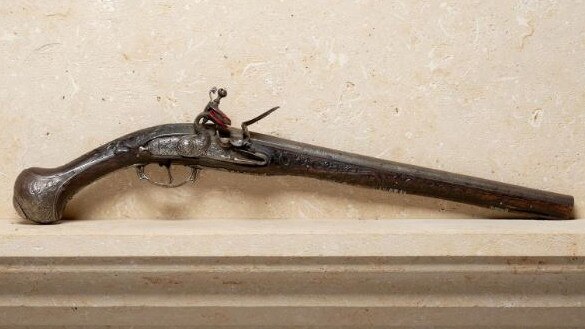 A European flintlock pistol Circa 1800 from the estate of Ron Walker.