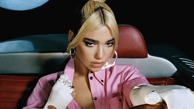 This cover image from Dua Lipa's Future Nostalgia.