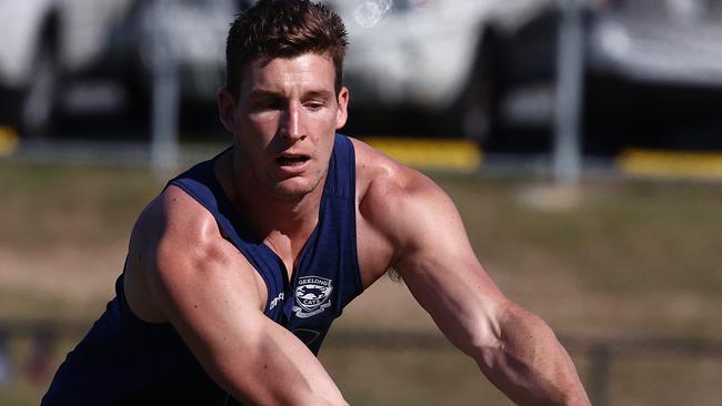 Josh Jenkins, who played for the Crows, then moved to Geelong. Picture: Michael Klein