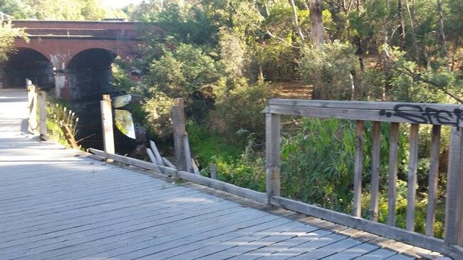 Smith was caught stealing wood from the Darebin Creek Trail. (Not actual photo)